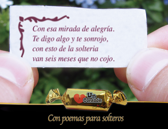un corazon con poemas para solteros